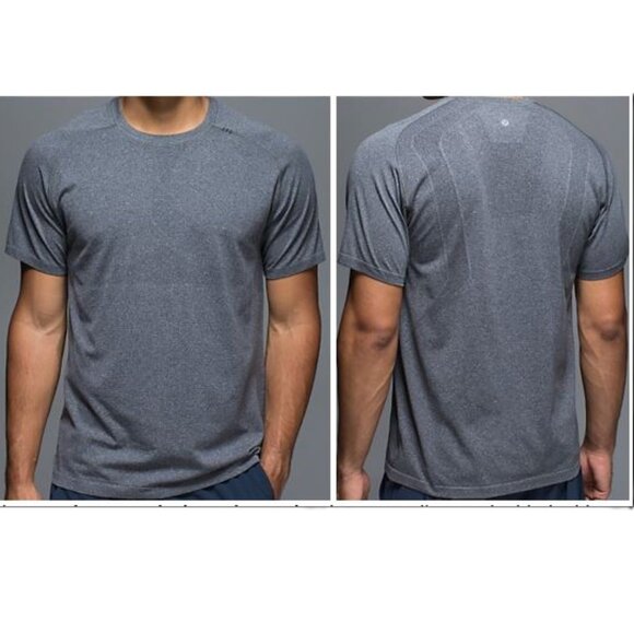 Lululemon Men’s Metal Vent Tech 2.0 Short Sleeve Tee Heather Gray Size Large - Picture 1 of 16